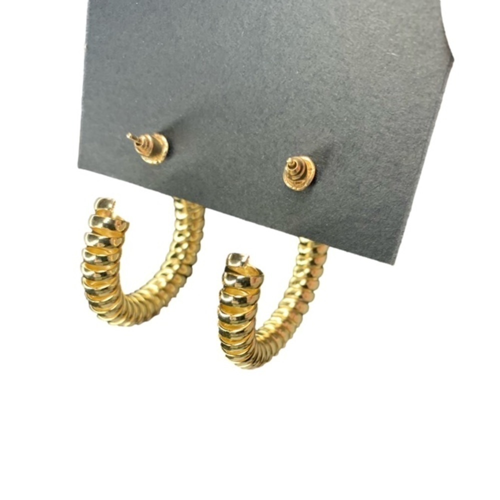 Lager gold spiral hoops - Picture 3 of 3